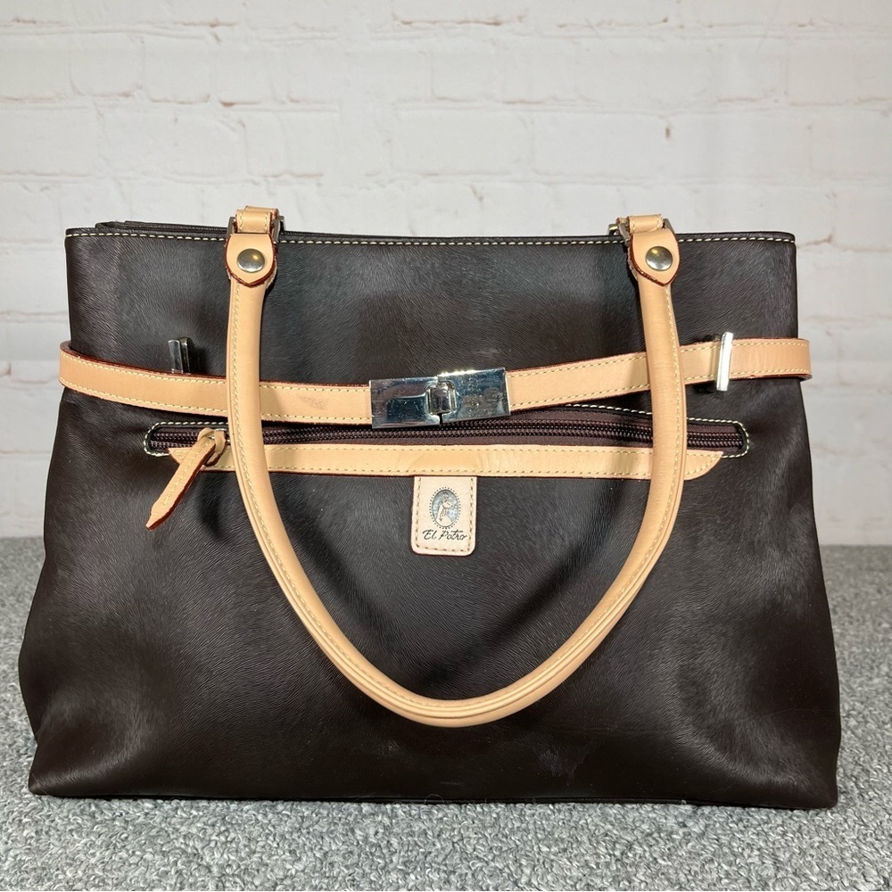 El Porto Brown Leather Bag Purse
